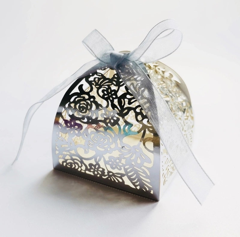 Romantic Floral Paper Gift Bags for Valentine's Day Wedding Banquet | Wedding Accessories