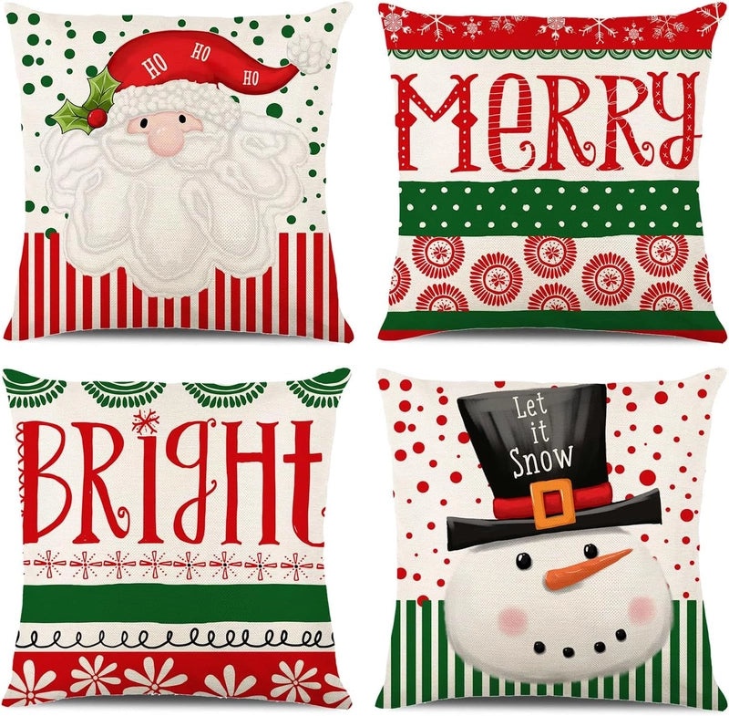 Stylish Cartoon Linen Cushion Covers for Home Decor|Home Textiles & Pillows