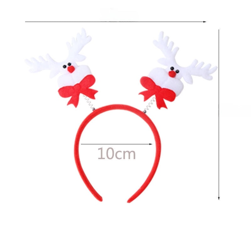 Festive Christmas Hairband with Santa Snowman and Reindeer Antlers for Kids Party Wear|Christmas Accessories
