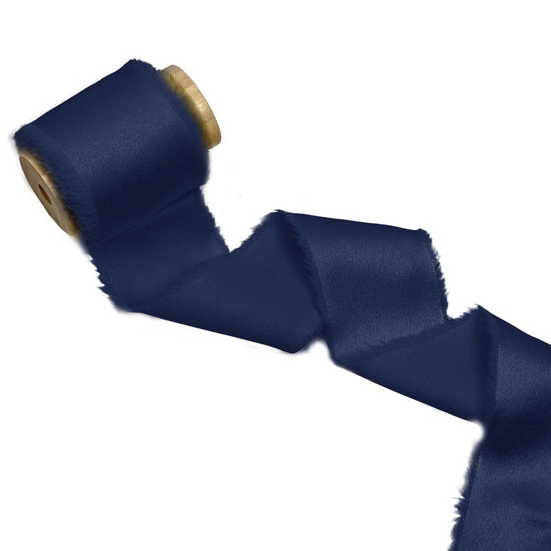 Soft Satin Hand-Torn Burlap Ribbon for Hair Flowers and Christmas Decoration|Craft Supplies & Ribbons