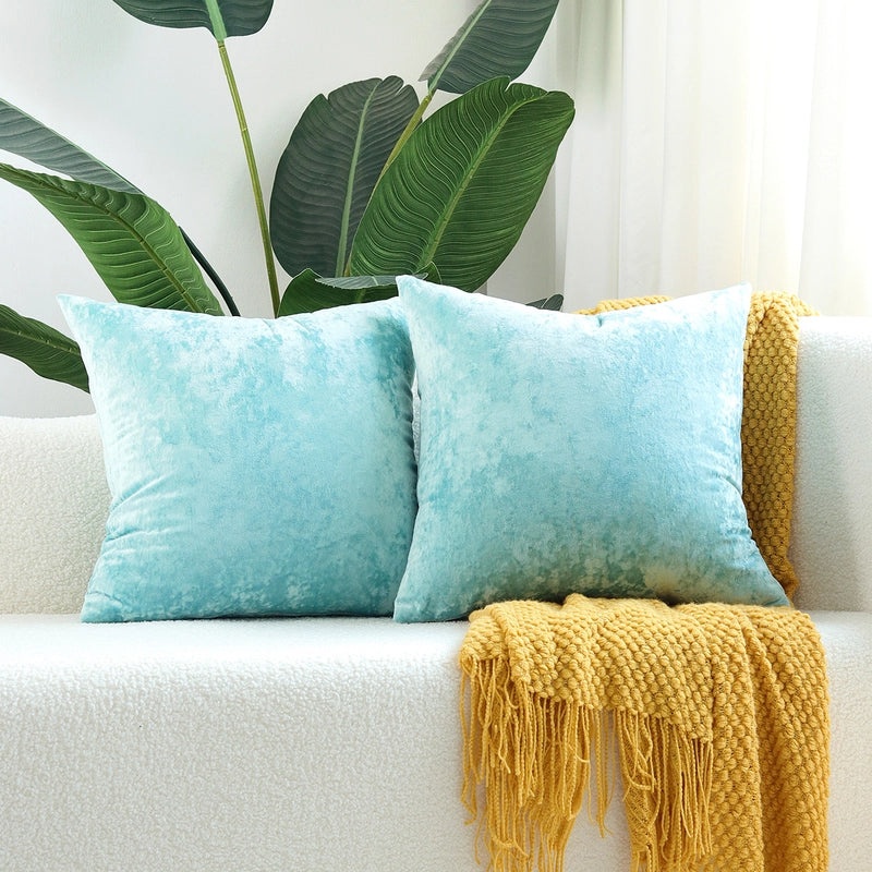 Simple Solid Color Polyester Pillow Covers|Home Decor & Bedding Accessories