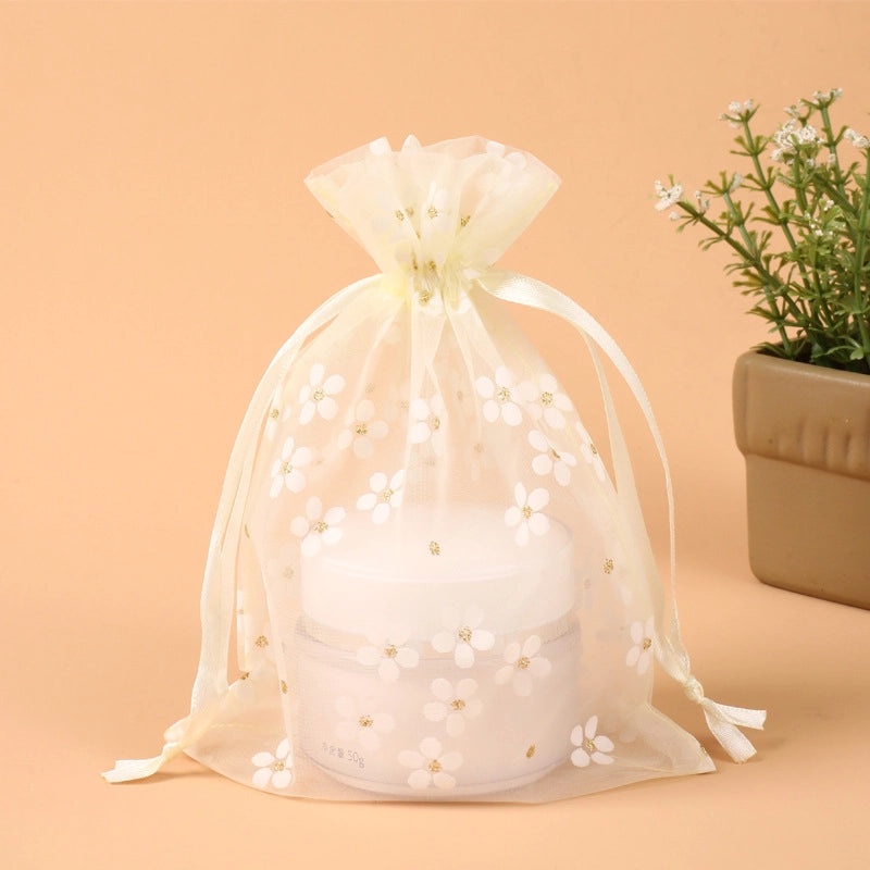 20 Pieces Elegant Organza Flower Gift Bags for Wedding Party Favor | Party Supplies & Gift Packaging