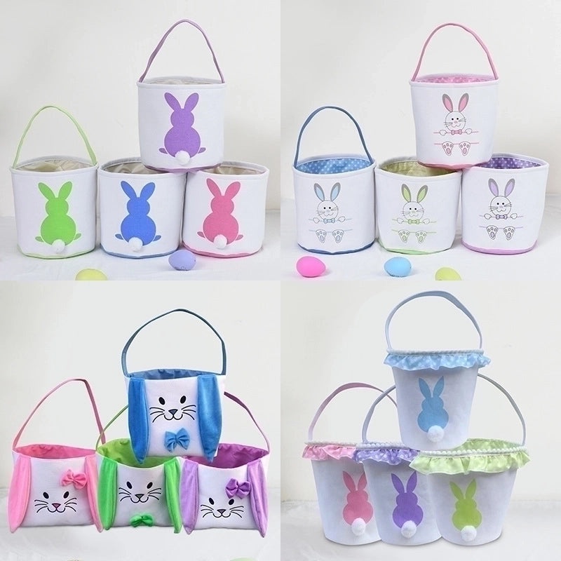 Minimalist Easter Rabbit Cloth Basket for Daily Use | Home Decor & Seasonal Accessories