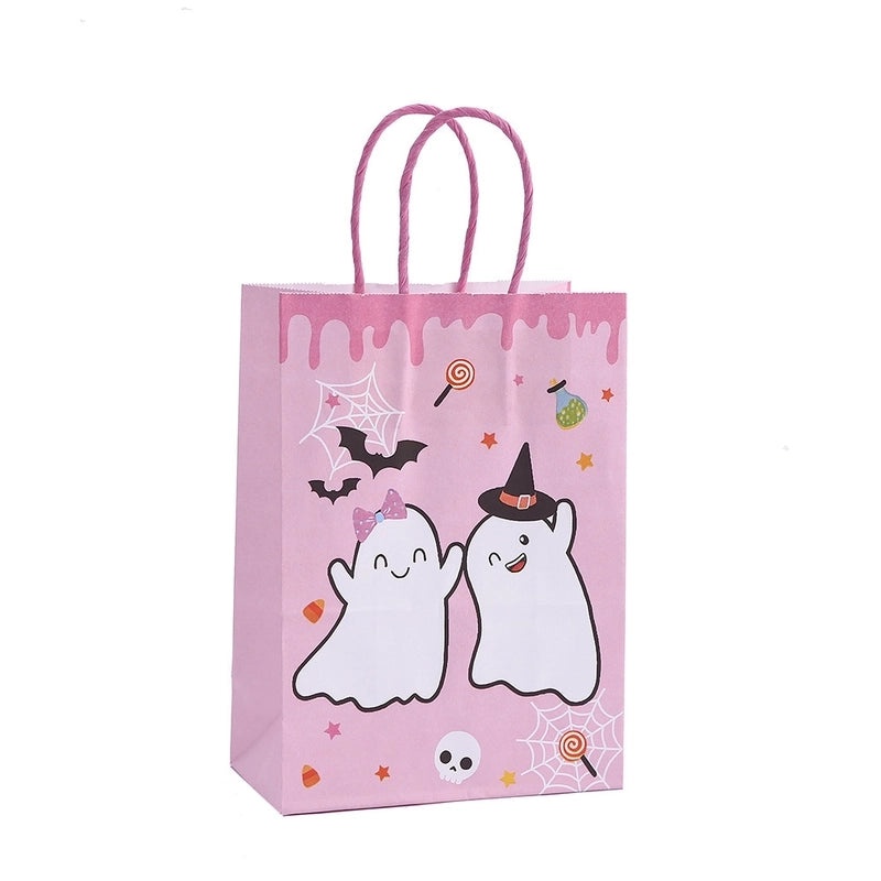 Halloween Pumpkin Ghost Paper Gift Bags for Party Favors|Party Supplies