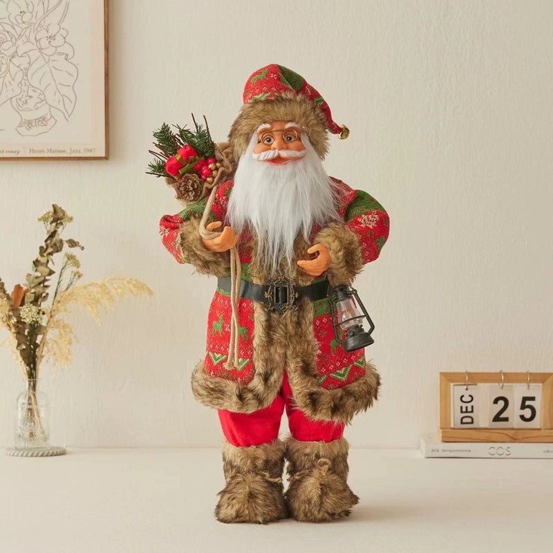 Festive Santa Claus PVC Christmas Party Decorations|Holiday Party Supplies