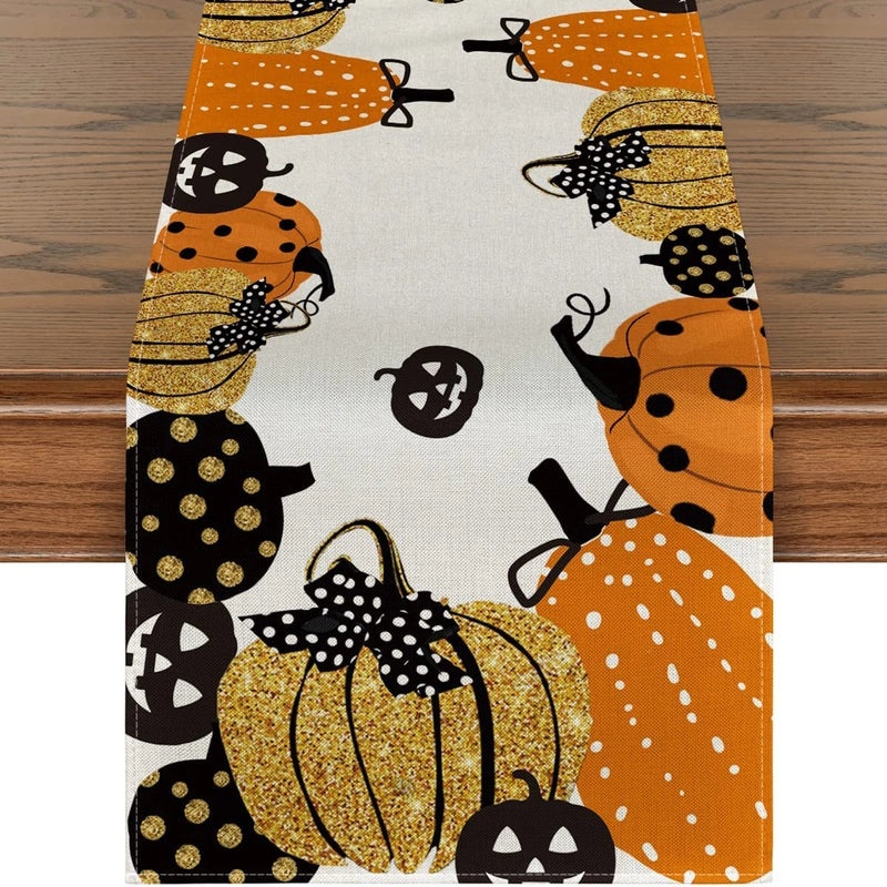 Halloween Chinoiserie Printed Polyester Tablecloth for Festive Decor|Home & Kitchen Table Linens