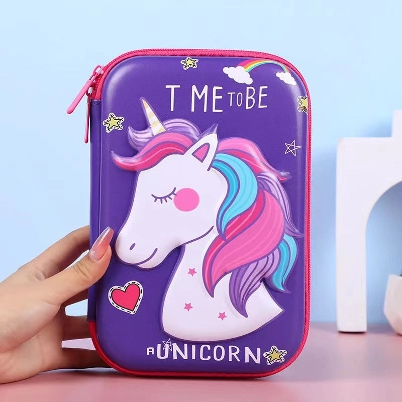 Cute EVA PU Cartoon Pencil Case for School Supplies | School Stationery