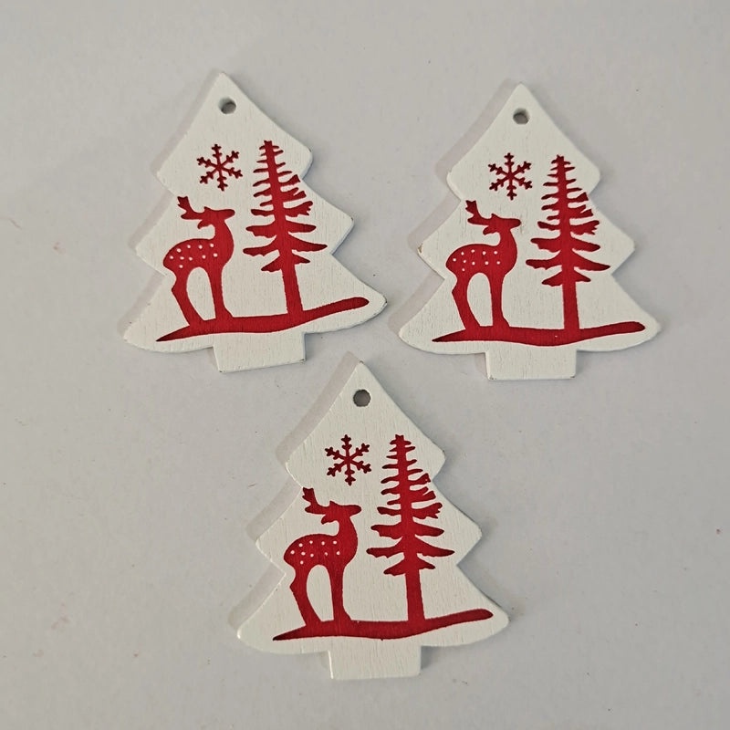 Creative Wooden Christmas Ornaments DIY Home Pendant Crafts Factory Direct | Home Decor & DIY Accessories