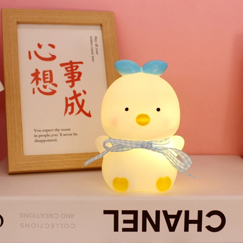 Adorable Bear and Duck Vinyl Night Lights for Indoor Birthday Decor|Home Decor Lighting