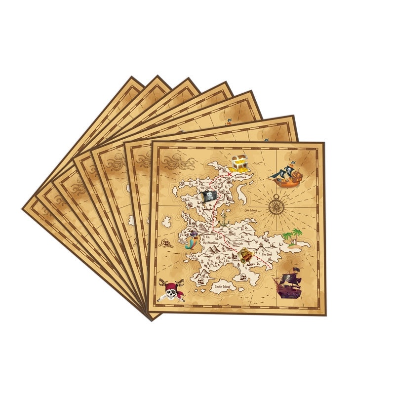 Personalized Birthday Map Party Tableware Set | Party Supplies