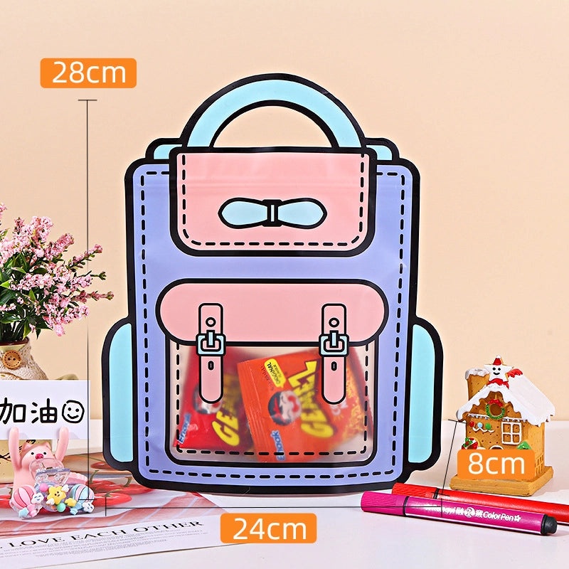Adorable School Backpack with PE PET Transparent Design|School Bags & Backpacks