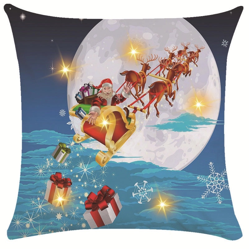 Festive Snowflake Throw Pillow Cover for Couch & Sofa | Home Decor Ornaments