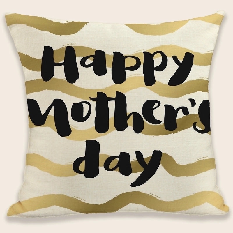 Mama Letter Plush Pillow Cases Minimalist Classic Style Soft Cushion Covers|Home Decor Pillows