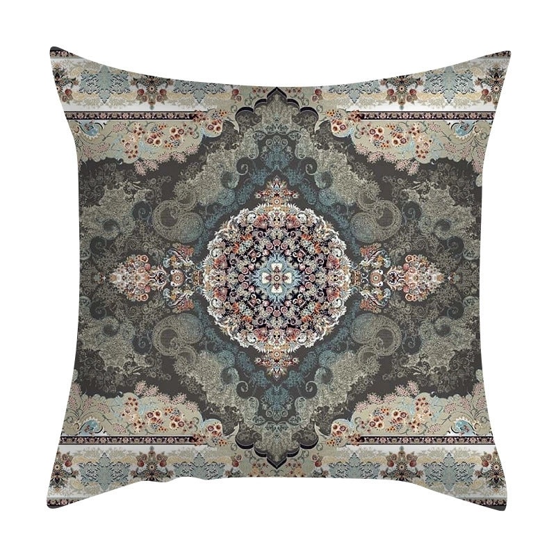 Bohemian Geometric Peach Skin Cushion Covers|Home Decor Pillows