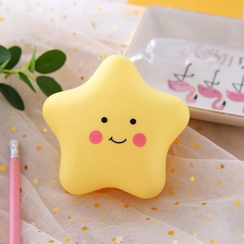 Cartoon Cloud and Star Vinyl Night Light for Indoor Use | Home Decor Lighting