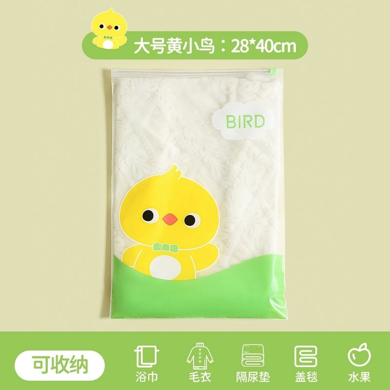 Adorable Cartoon Patterned PE Storage Bag for Daily Use|Home Storage & Organization