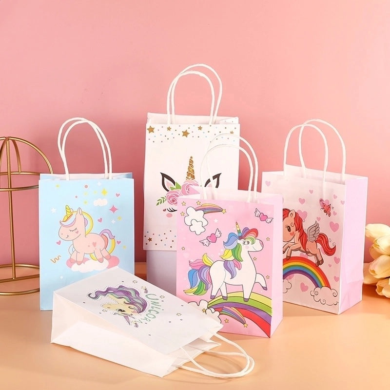 Cute Animal Cartoon White Cowhide Gift Bags for Wedding Birthday Party | Party Supplies & Gift Wrapping