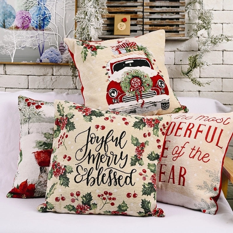 Festive Christmas Couch & Sofa Decorations for Holiday Home | Holiday Home Decor