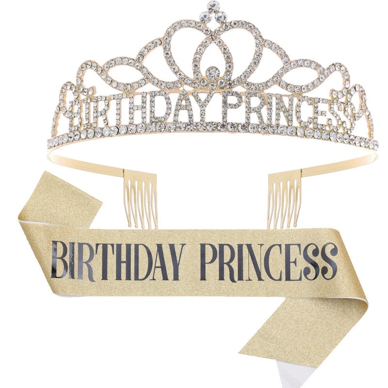 Birthday Princess Crown Jewelry Alloy Birthday Accessories|Jewelry & Accessories
