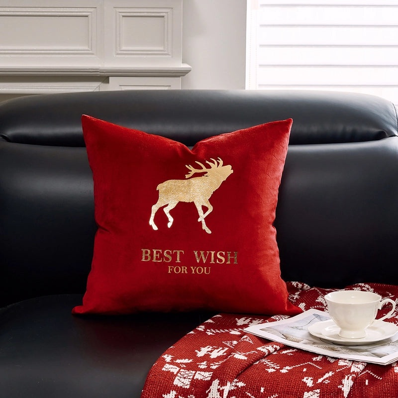 Christmas Tree and Reindeer Plush Pillow Covers|Home Decor Pillows
