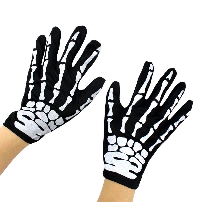 Halloween Minimalist Skull Skeleton Gloves for Holiday Party | Accessories & Jewelry