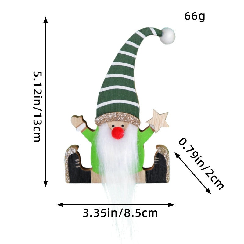 Nordic Christmas Wooden Doll Ornament Party Festival Decoration for Table|Home Decor