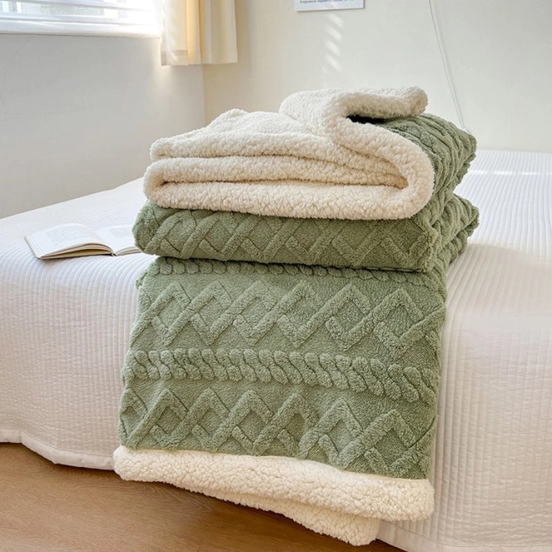 Cozy Soft Solid Color Polyester Throw Blanket|Home & Living Textiles