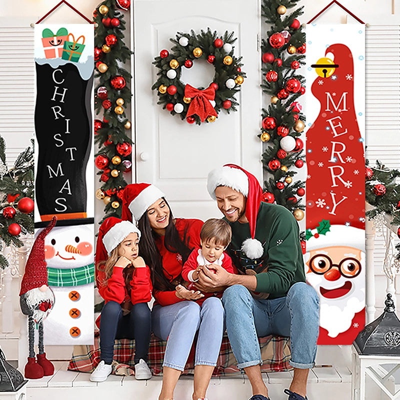 Christmas Santa Claus and Snowman Hanging Ornaments for Holiday Decor|Holiday & Festival Decorations