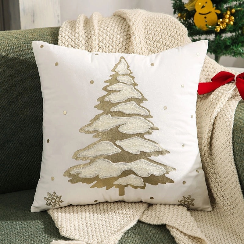 Christmas Tree and Reindeer Plush Pillow Covers|Home Decor Pillows
