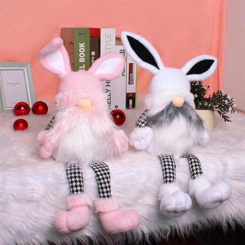 Easter Bunny Doll Cute Long Leg Rabbit Plush Home Decoration Festival Ornament|Home Decor