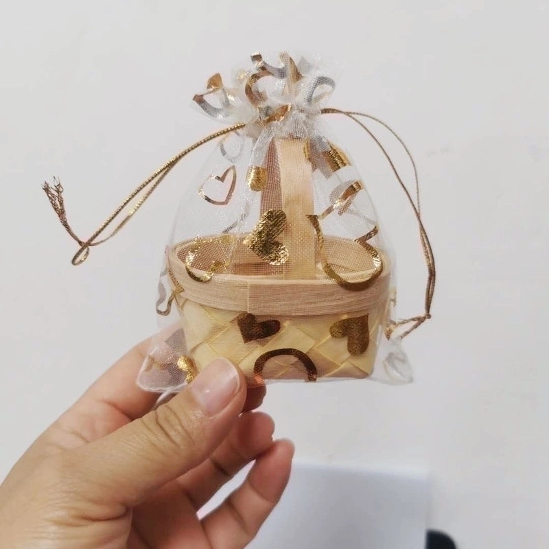 Rustic Solid Color Wooden Gift Bags for Candy and Gift Basket | Gift Bags & Packaging