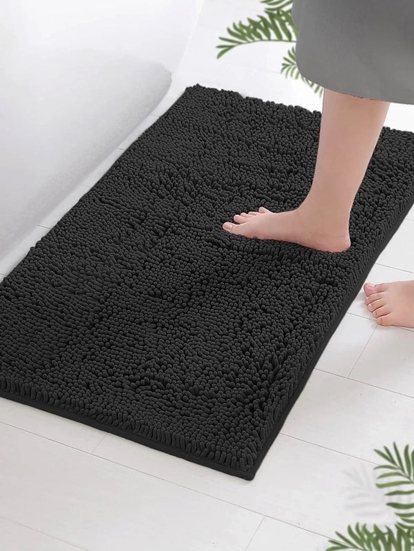 Elegant Solid Color Polyester Floor Mat for Home Decor|Home & Living Accessories
