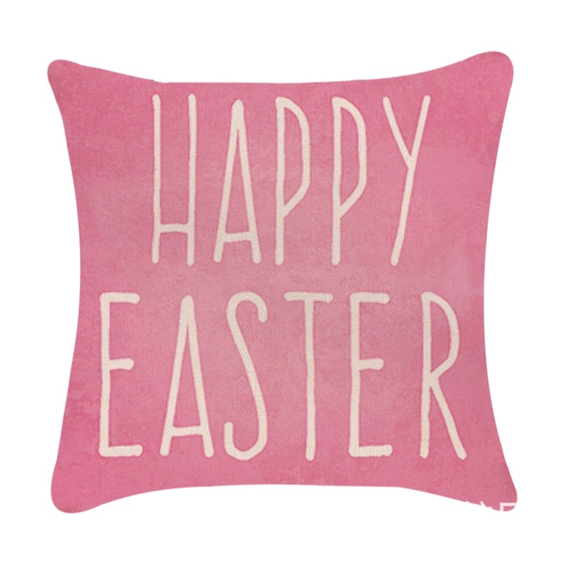 Minimalist Easter Rabbit Linen Pillow Covers for Couch and Sofa Decor | Home Decor Accessories