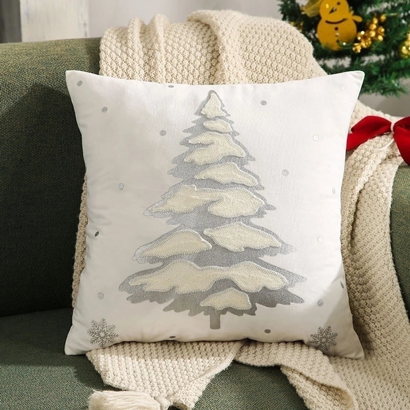 Christmas Tree and Reindeer Plush Pillow Covers|Home Decor Pillows
