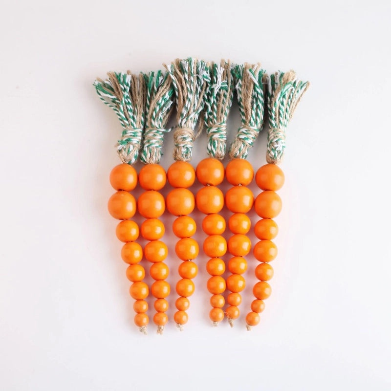 Easter Wooden Carrot Beads String for Home and Office Décor | Wooden Crafts