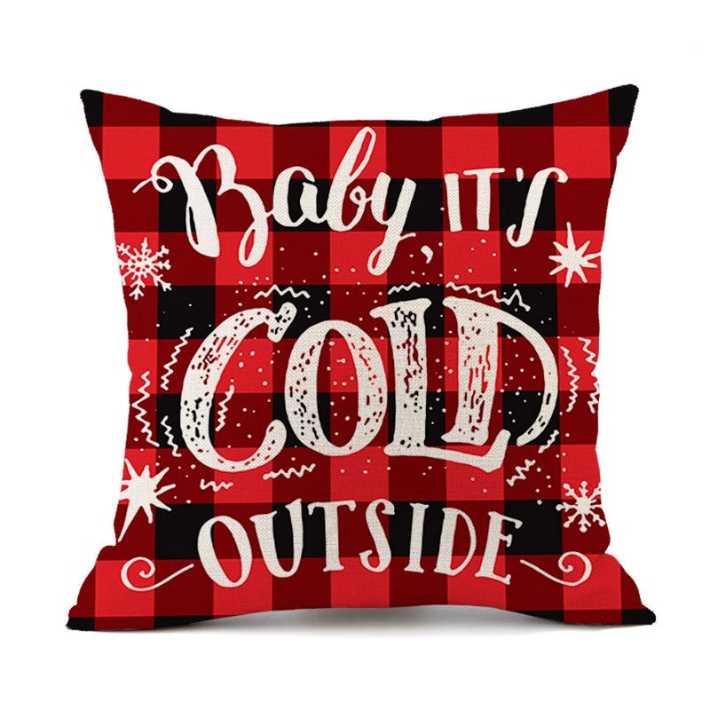 Christmas Snowflake Linen Pillow Covers for Couch Sofa Decor | Home & Living Pillows