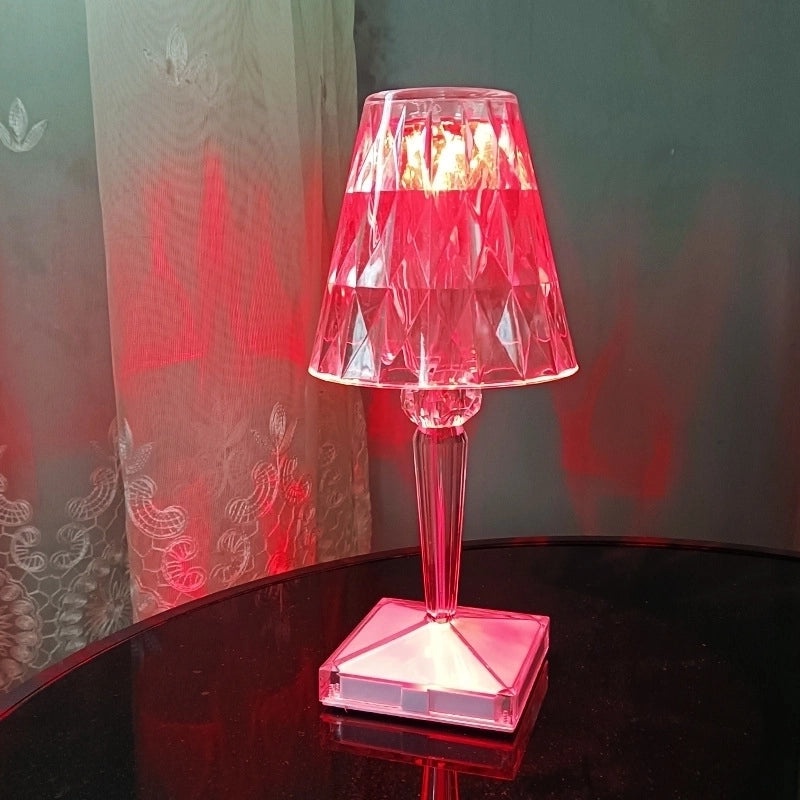 Minimalist Geometric Indoor Night Light with Mixed Materials, 1 Piece | Home Decor Lighting