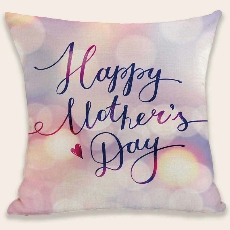 Mama Letter Plush Pillow Cases Minimalist Classic Style Soft Cushion Covers|Home Decor Pillows