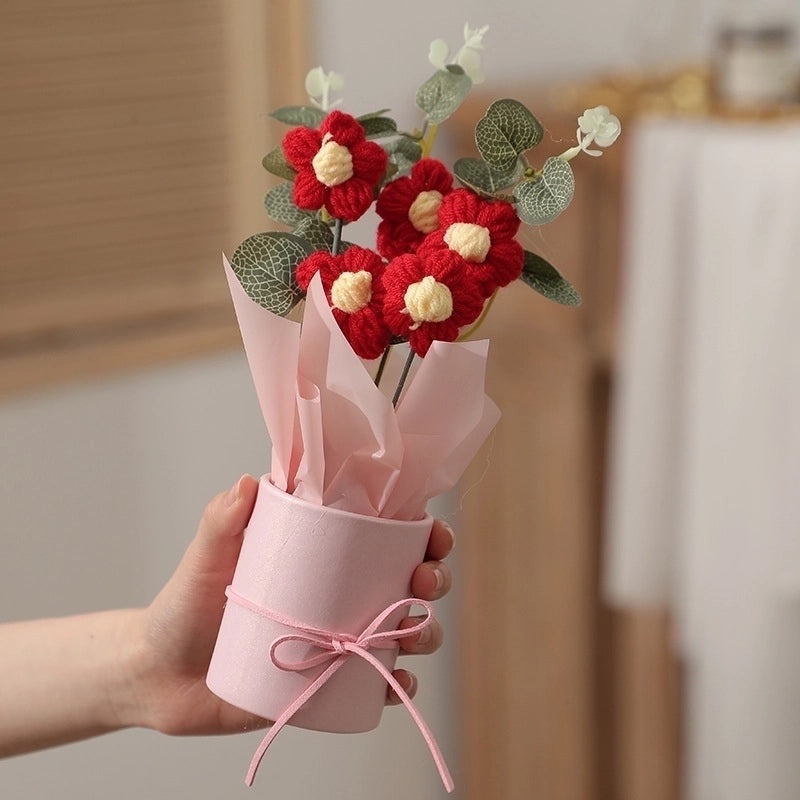 Delicate Floral Yarn Artificial Plant for Indoor Party and Date Decoration|Home Decor & Artificial Plants