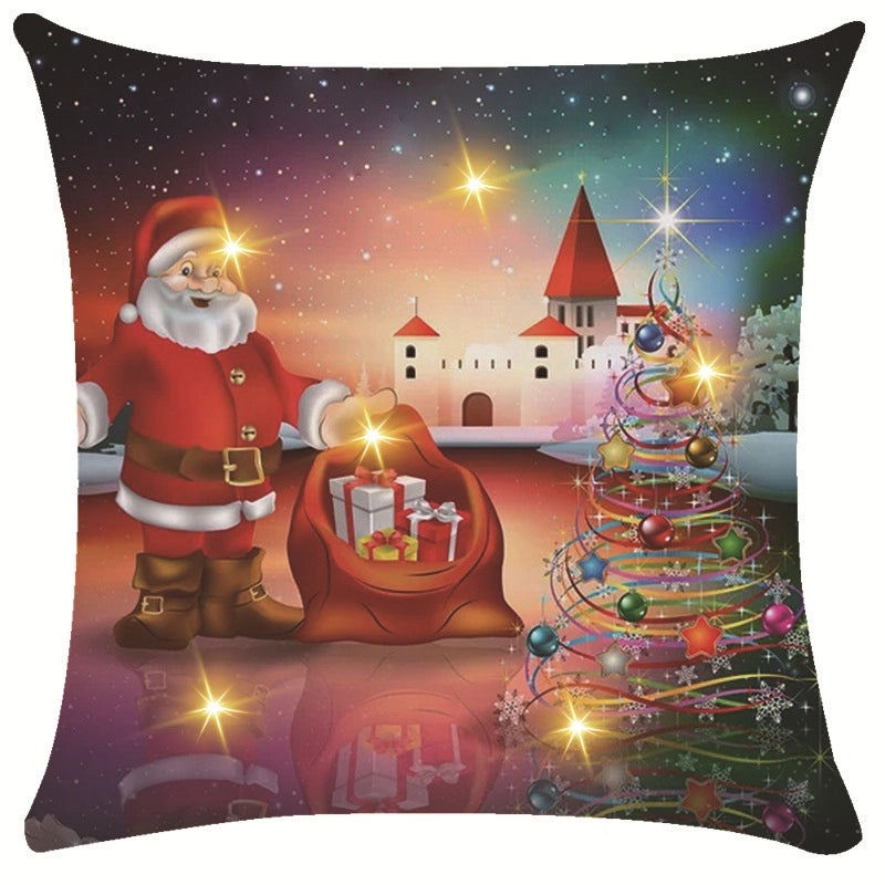 Festive Snowflake Throw Pillow Cover for Couch & Sofa | Home Decor Ornaments