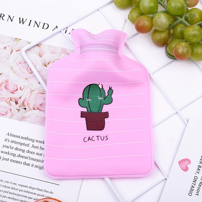 Pearlescent PVC Mini Hot Water Bag Cartoon Style Warm Handbag for Hands and Baby Warmth|Home & Living Accessories