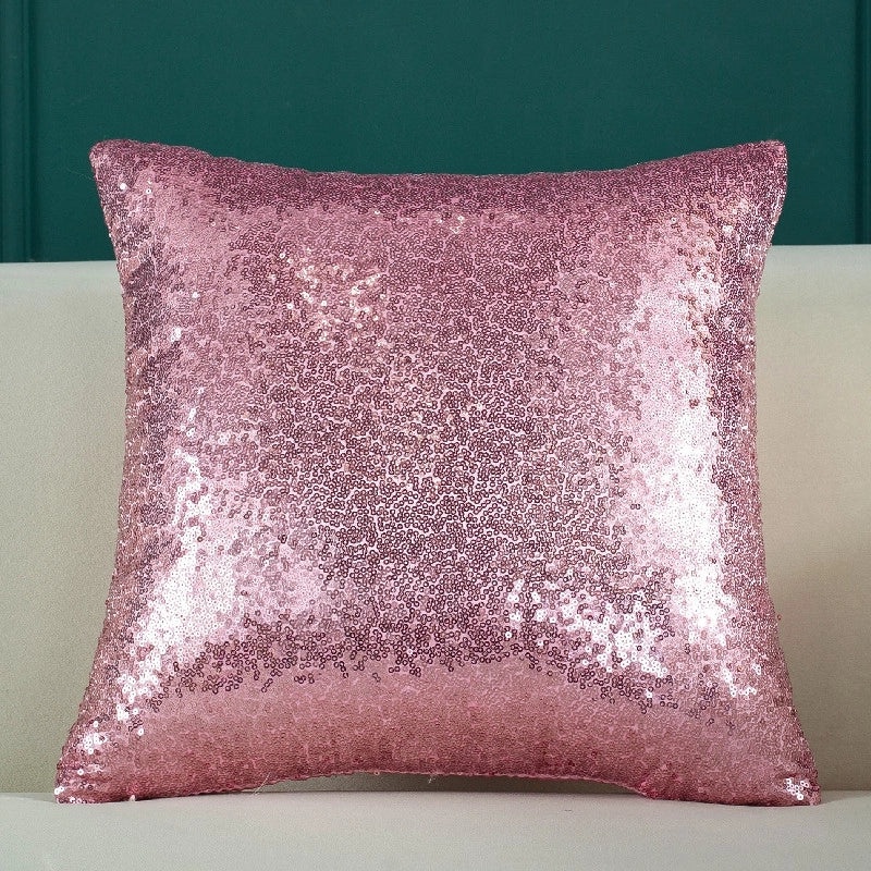Elegant Vintage Solid Color Sequin Pillow Covers|Home Decor Pillows