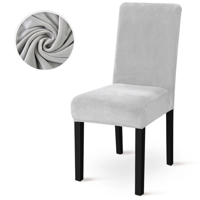 Elegant Solid Color Polyester Chair Cover | Home Decor & Furniture Accessories