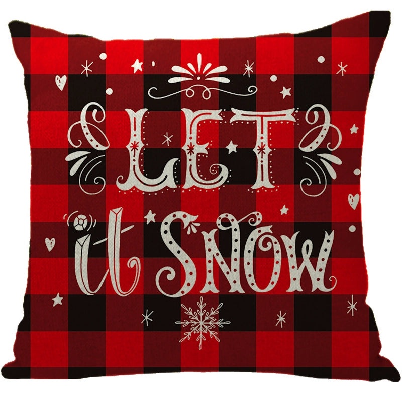 Winter Snowflake and Elk Linen Pillow Covers|Home Decor Pillows