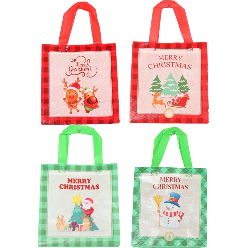 Christmas Elk Cartoon Gift Bags for Family Gathering | Holiday Party Supplies
