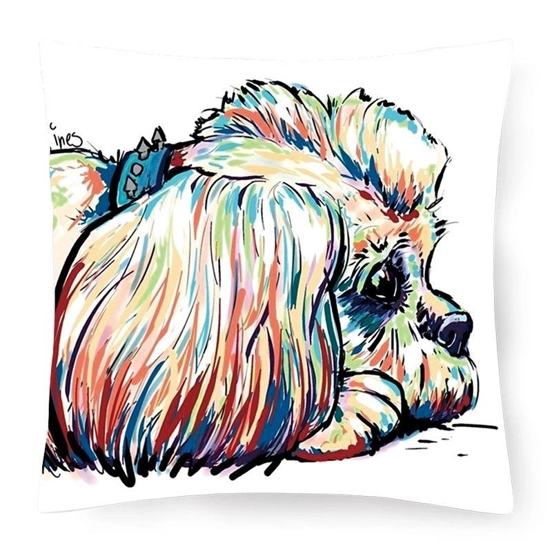 Adorable Country Style Cartoon Dog Plush Cushion|Home Decor Pillows