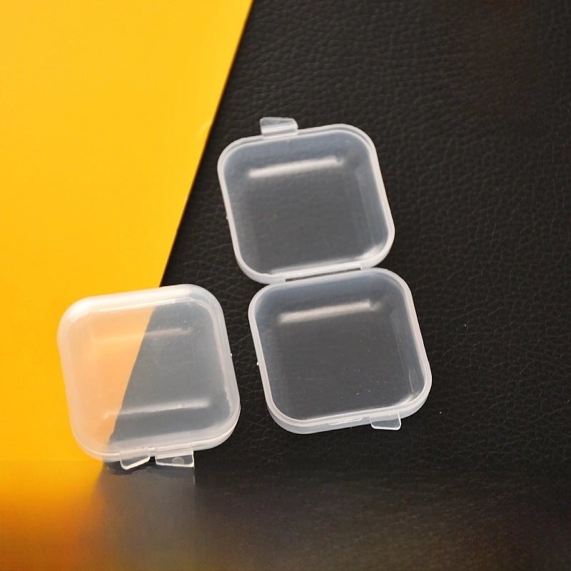 200 Pcs Small Transparent Plastic Storage Box for Cordless Earplugs Noise Reduction | Earplugs Storage Accessories