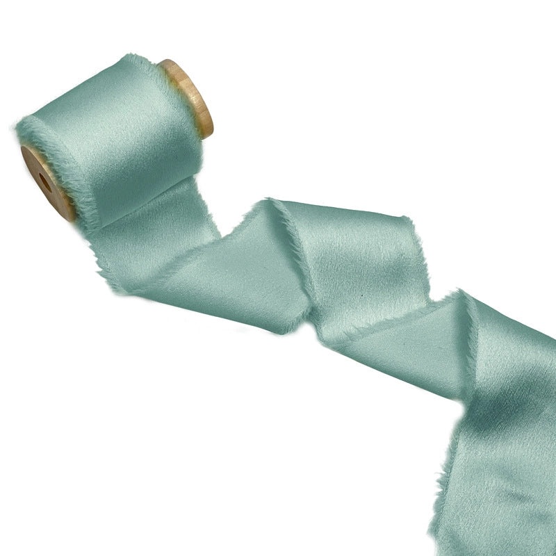 Soft Satin Hand-Torn Burlap Ribbon for Hair Flowers and Christmas Decoration|Craft Supplies & Ribbons