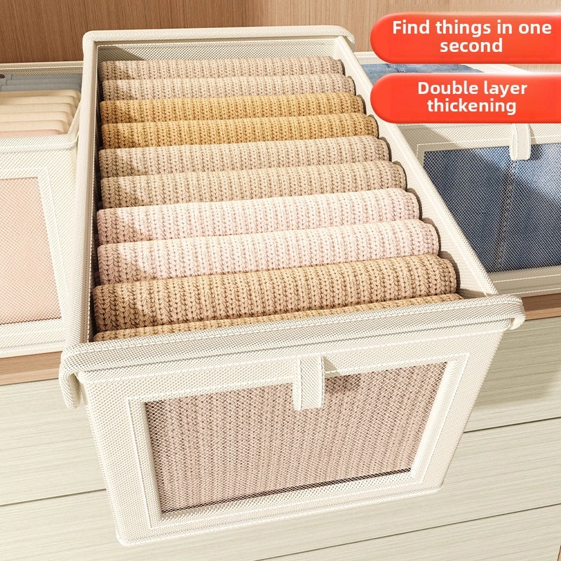 100 Pieces Oxford Cloth Storage Boxes with Lid | Home Storage Organizers