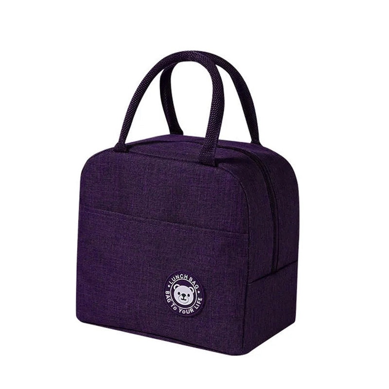 Insulated Waterproof Aluminum Foil Lunch Bag Portable Thermal Cooler for Work, School & Travel | Lunch Bags & Coolers